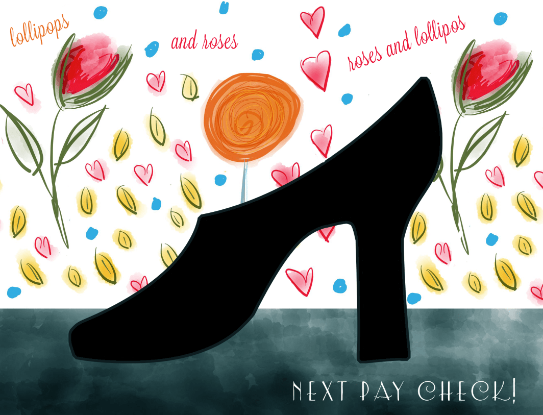 dsw ad illustration by lindsey baker