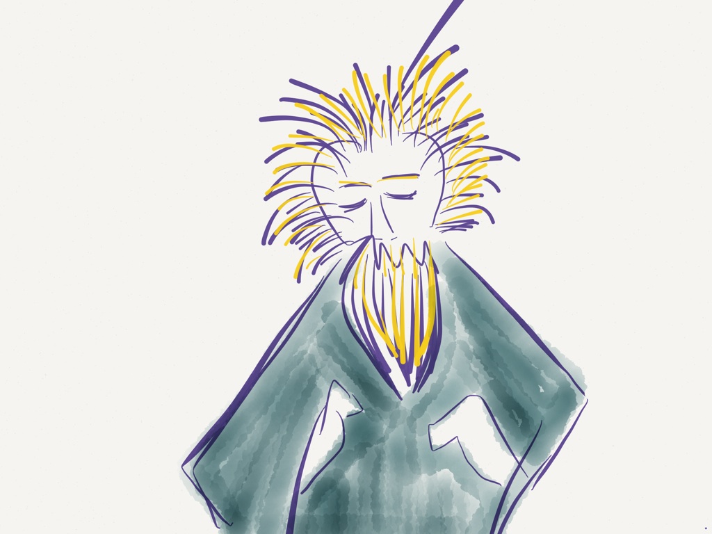 illustration wise man